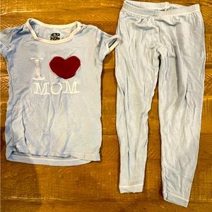 Kickee Pants 3T “I Love Mom” pajamas